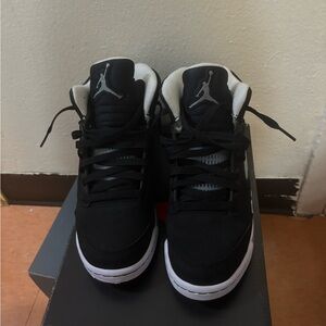 Jordan Black and White Sneakers